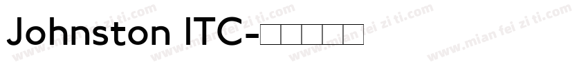 Johnston ITC字体转换